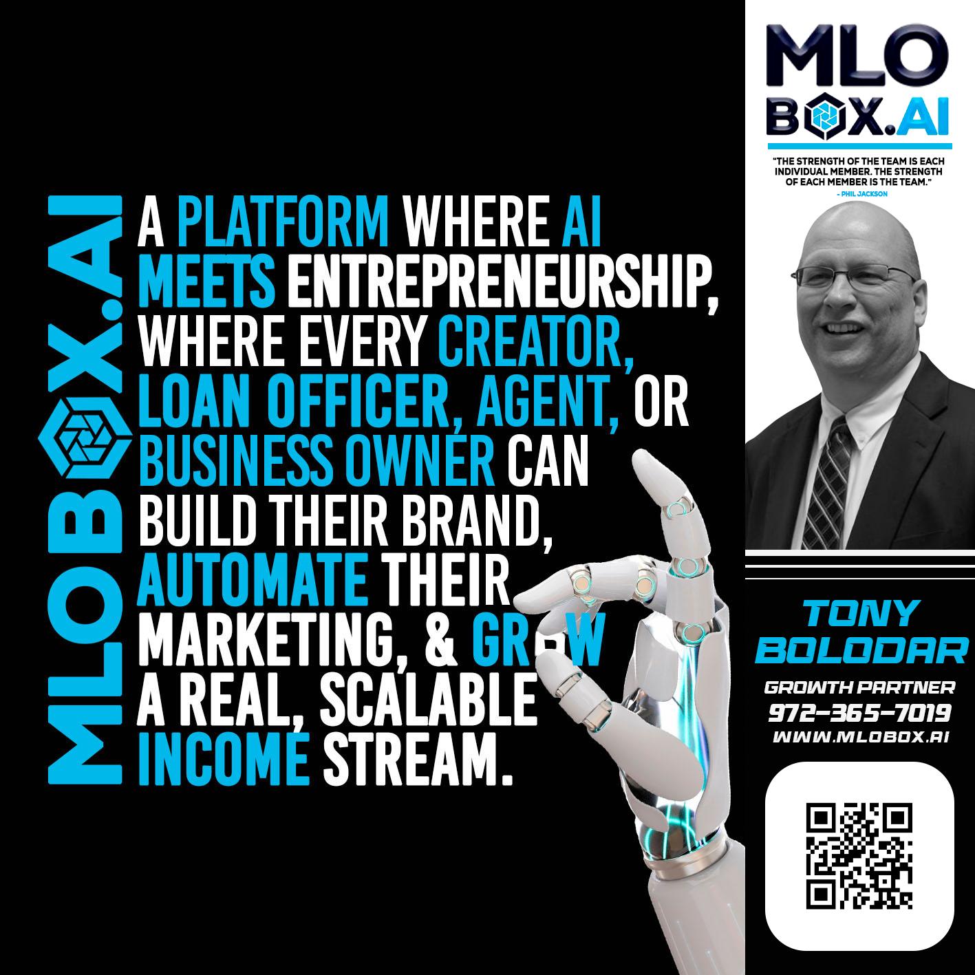 A PLATFORM - Tony Bolodar -Loan Officer/Recruiter