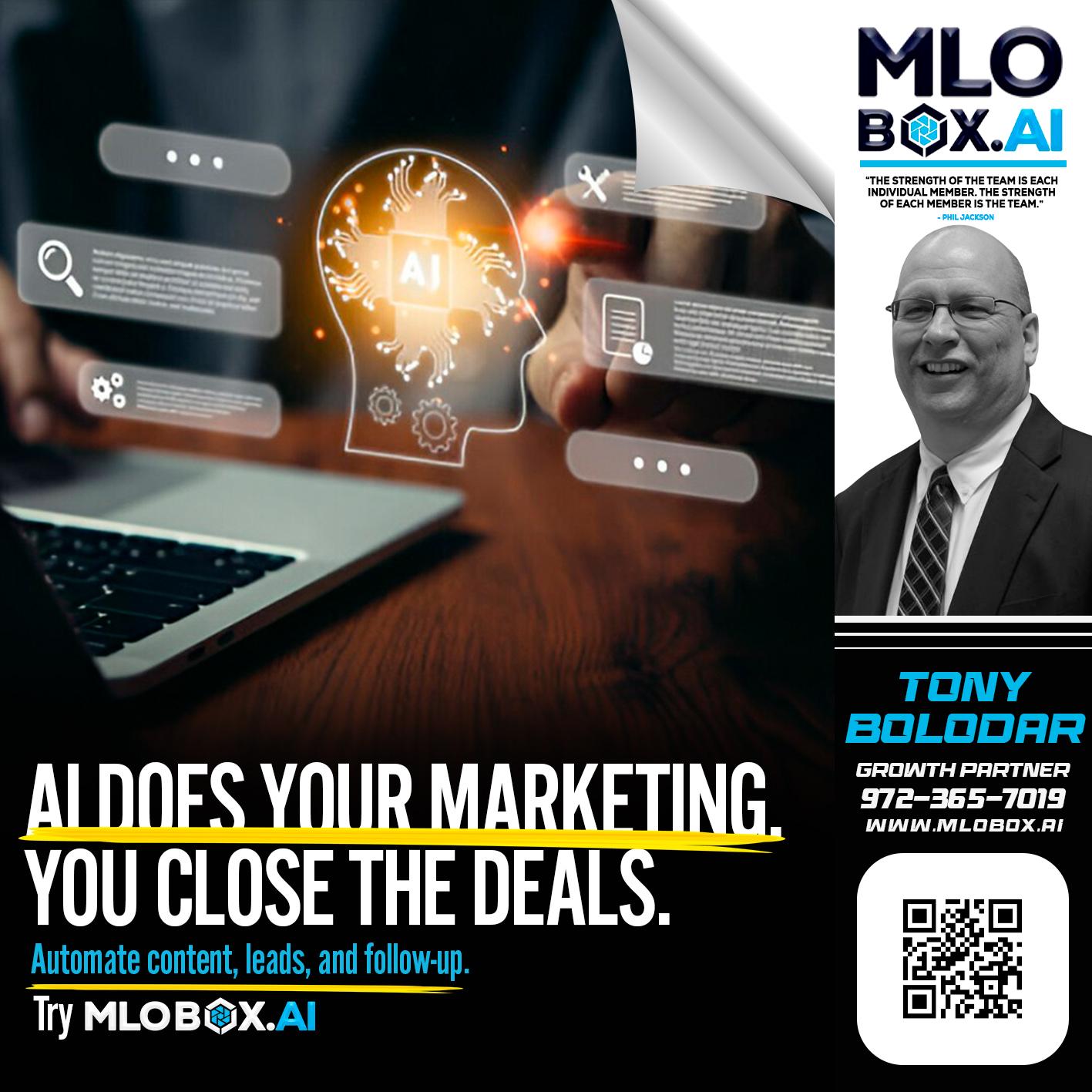 AI DOES - Tony Bolodar -Loan Officer/Recruiter