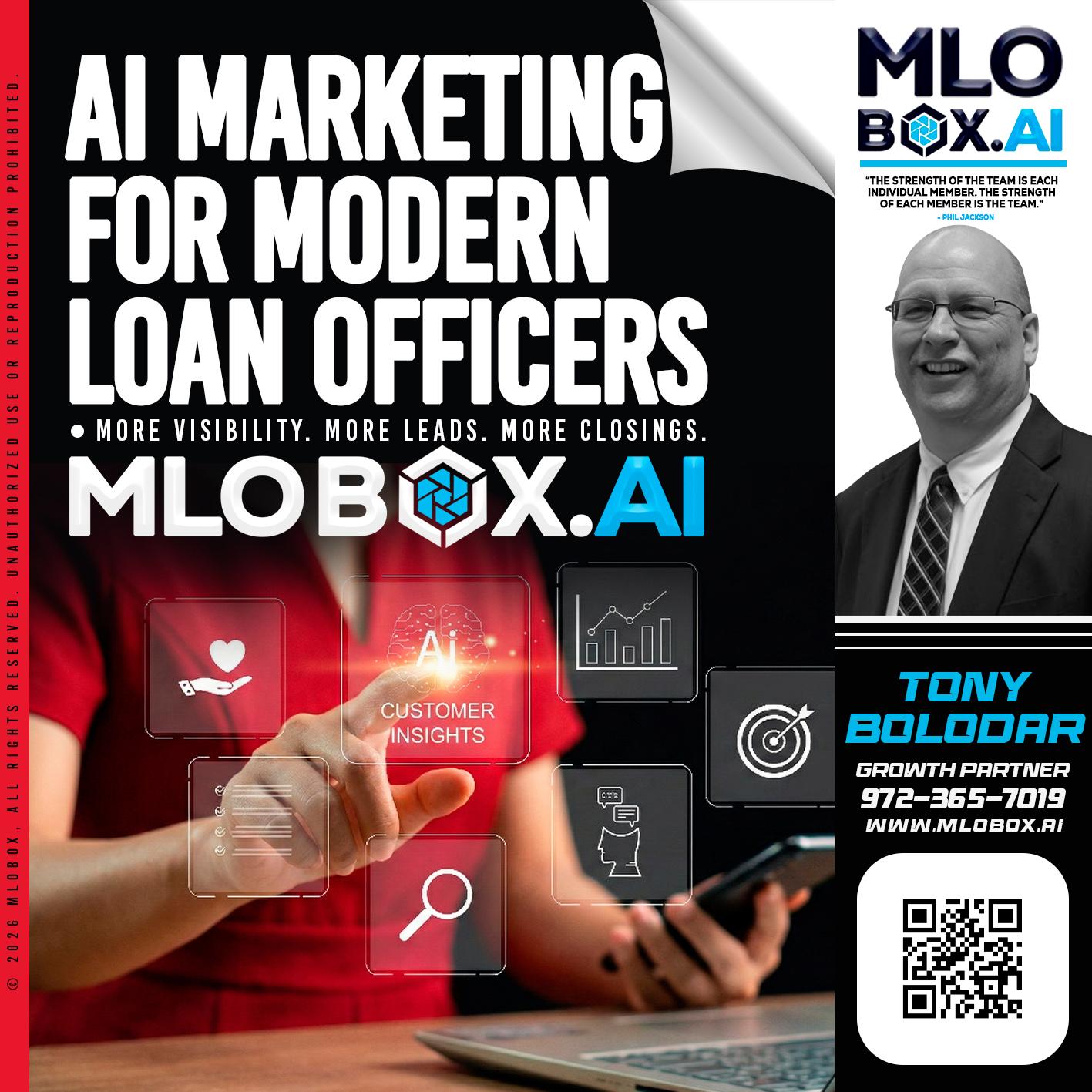 AI MARKETING - Tony Bolodar -Loan Officer/Recruiter