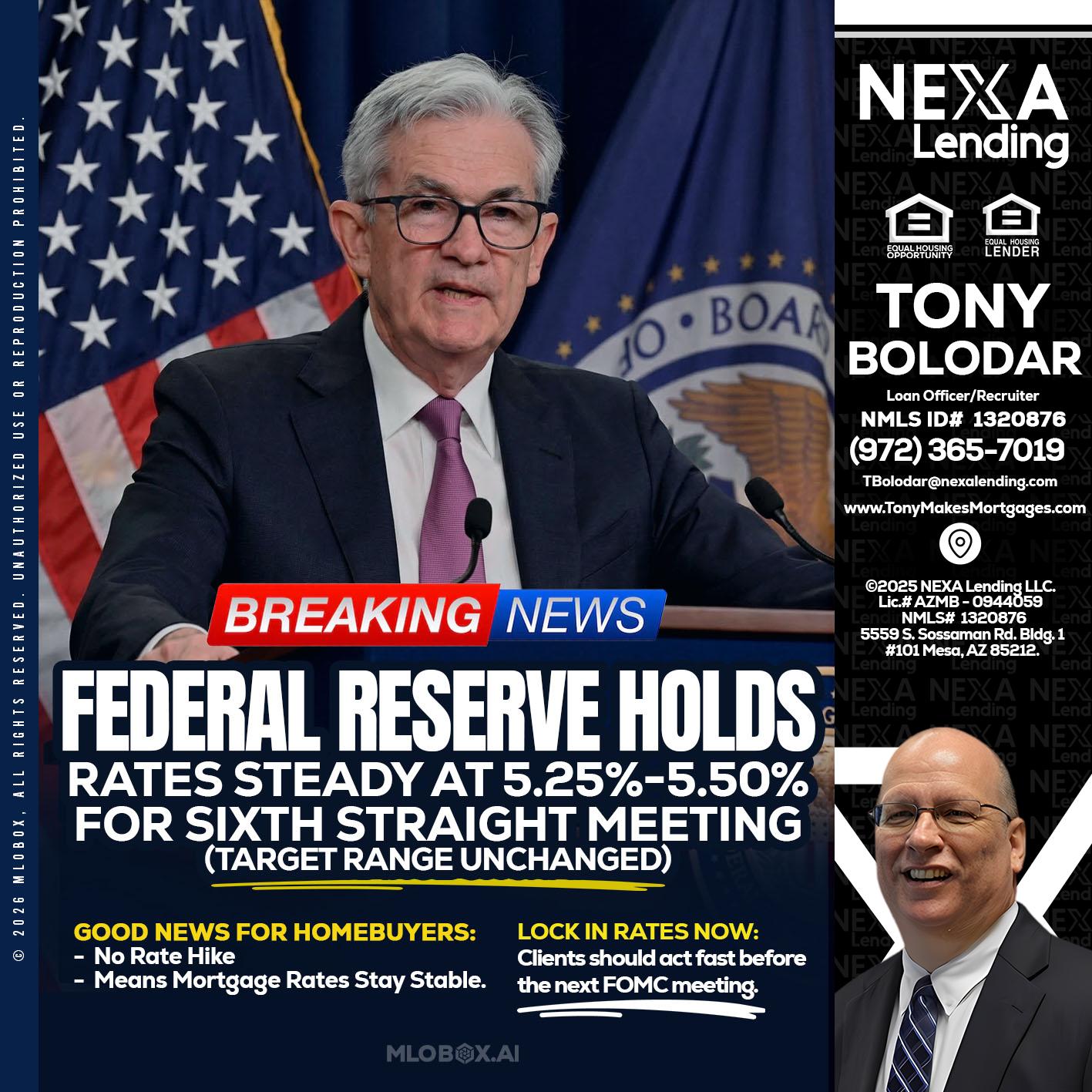 federal reserve - Tony Bolodar -Loan Officer/Recruiter