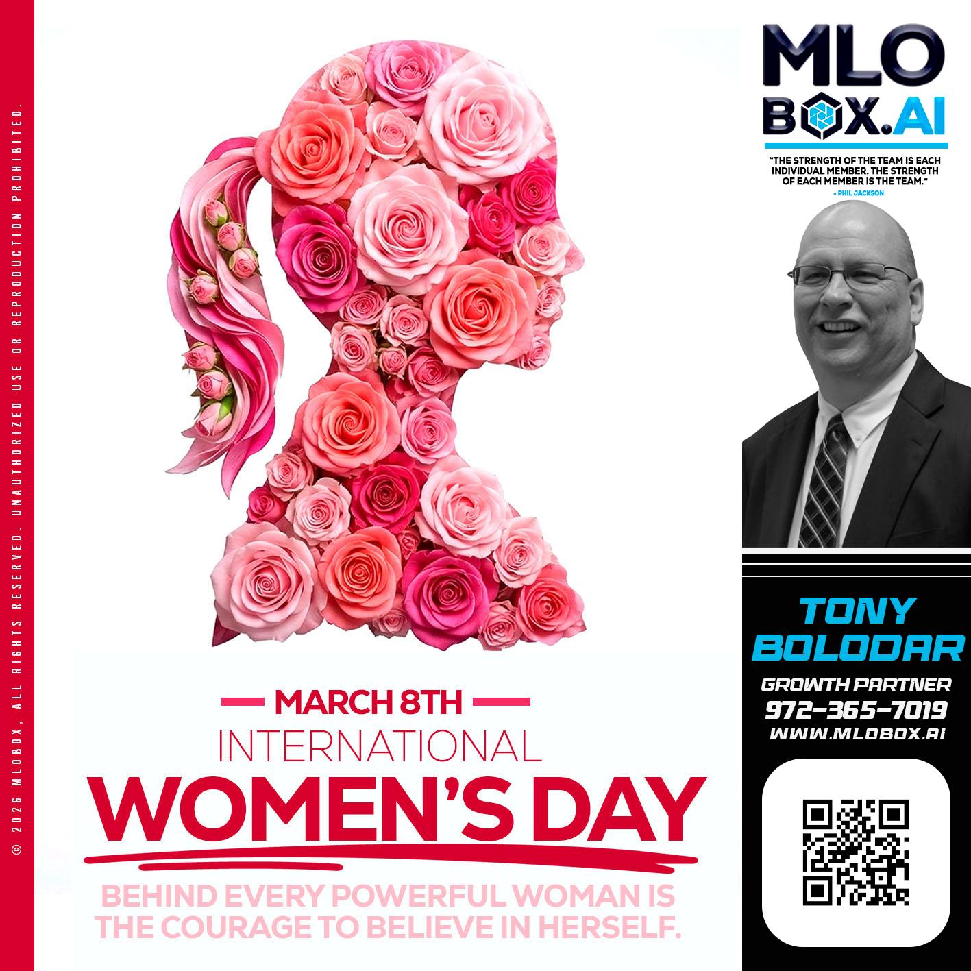 MARCH 8TH - Tony Bolodar -Loan Officer/Recruiter