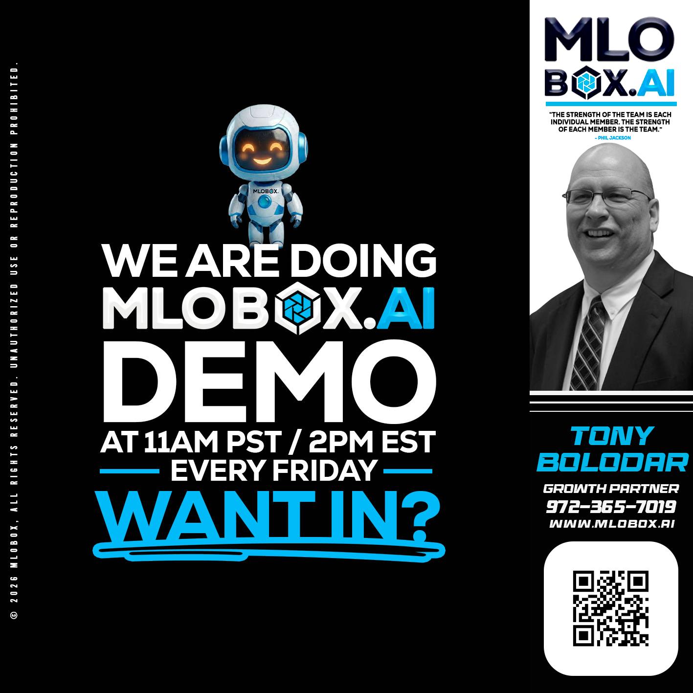 WE ARE DOING - Tony Bolodar -Loan Officer/Recruiter