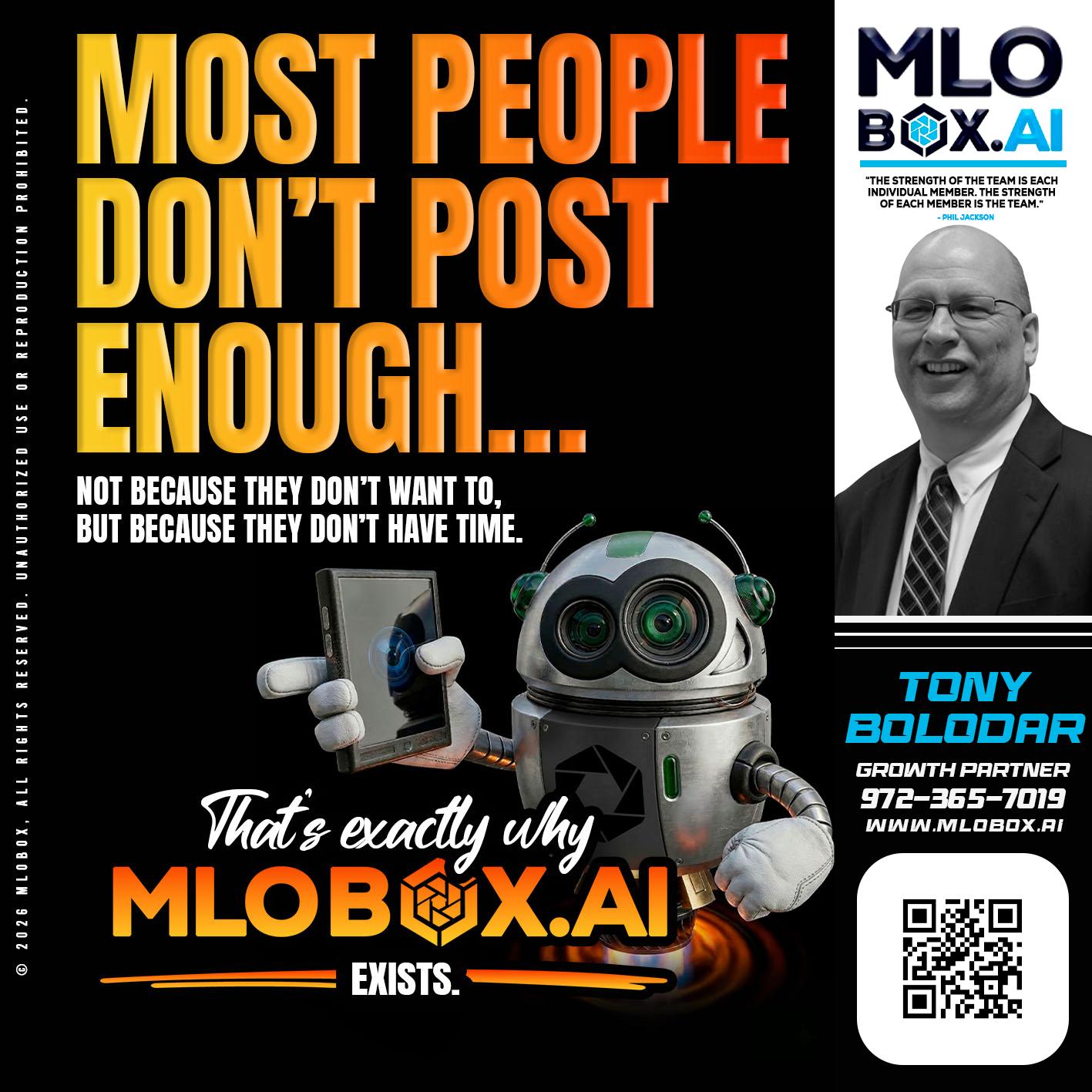 most people - Tony Bolodar -Loan Officer/Recruiter