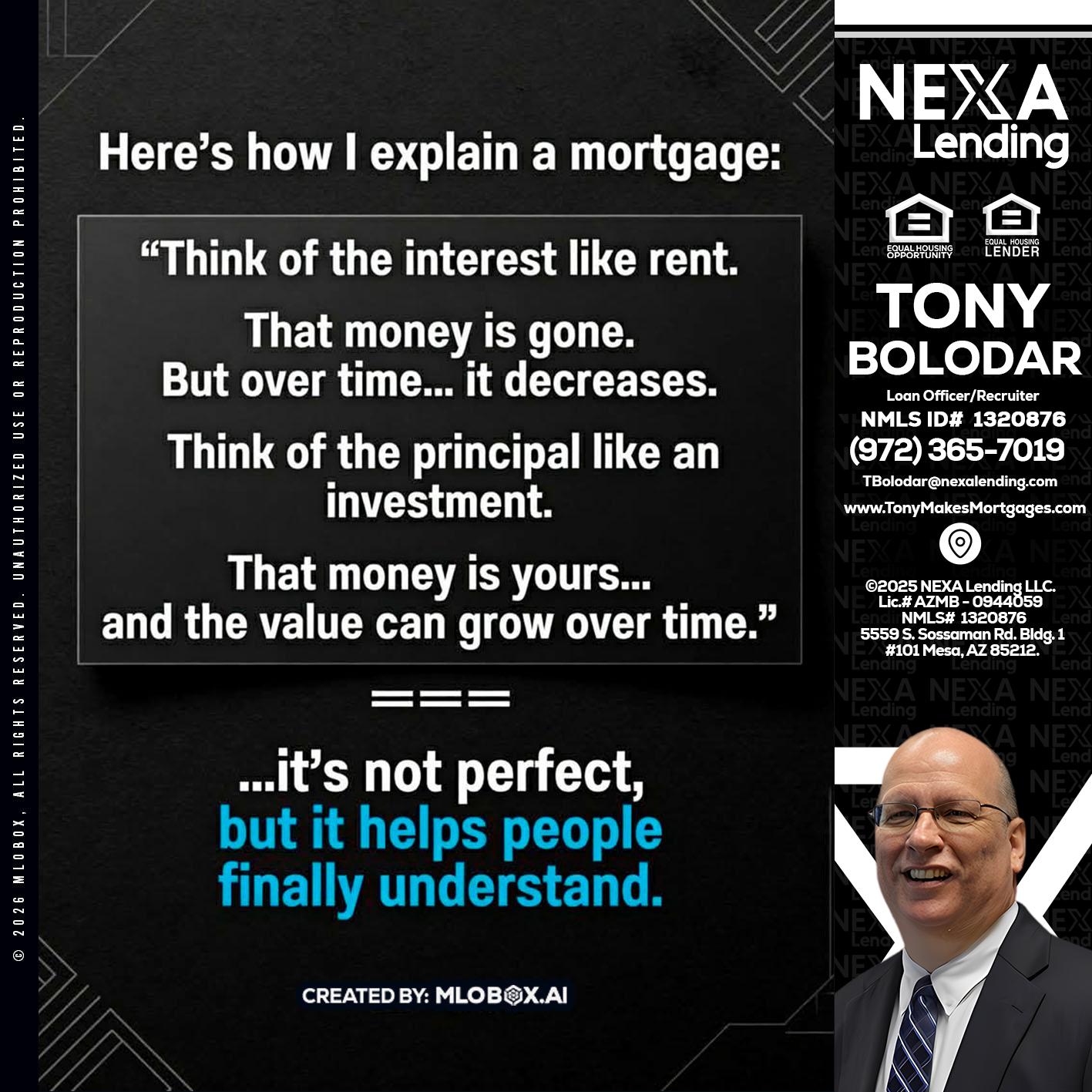 HERES NOW - Tony Bolodar -Loan Officer/Recruiter