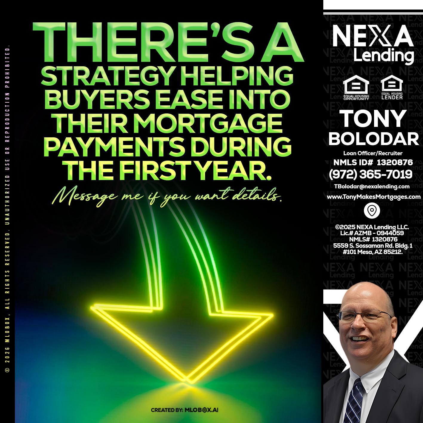 THERES A STATEGY - Tony Bolodar -Loan Officer/Recruiter