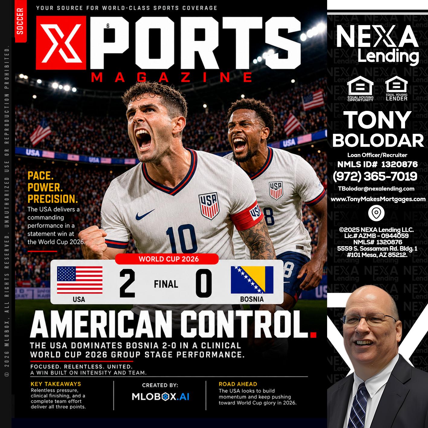 AMERICAN CONTROL - Tony Bolodar -Loan Officer/Recruiter