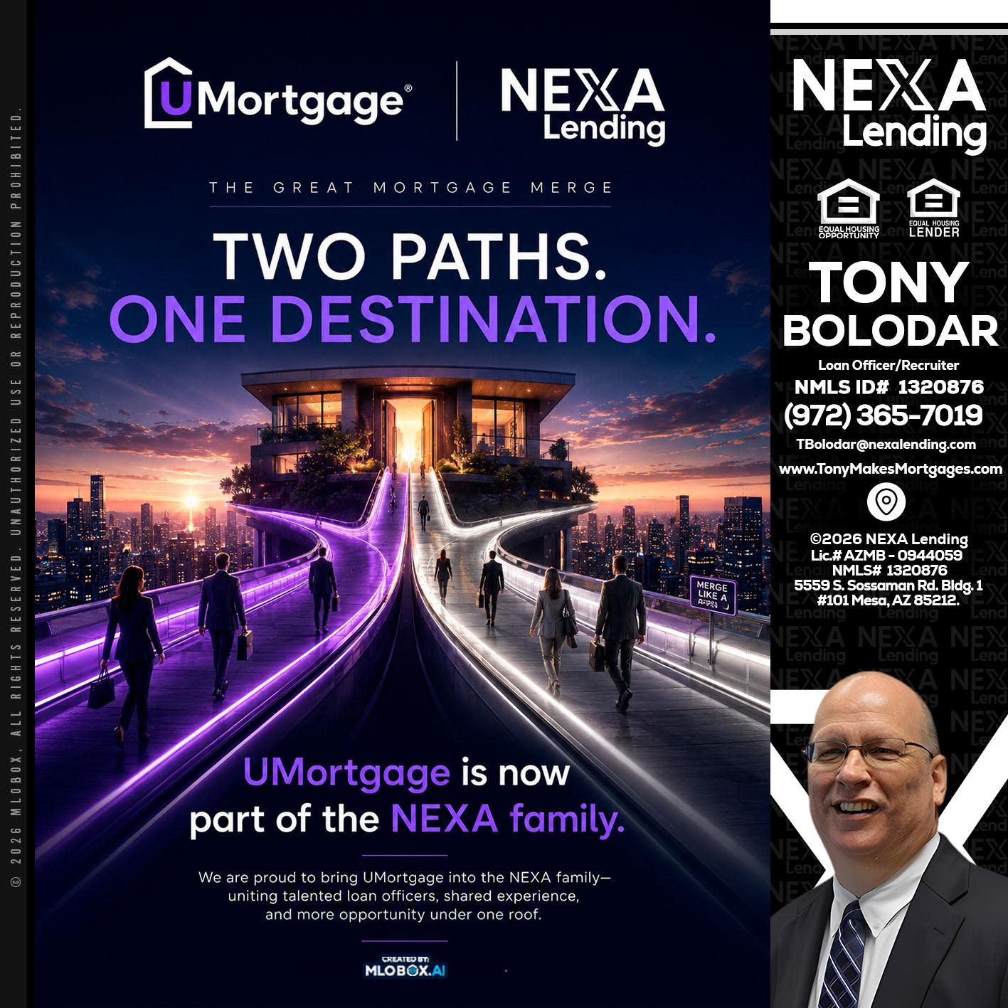 two path - Tony Bolodar -Loan Officer/Recruiter
