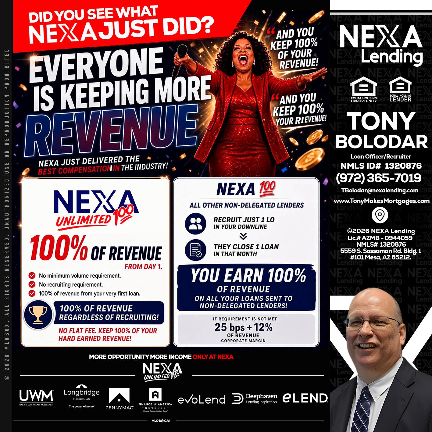 EVERYONE IS KEEPING - Tony Bolodar -Loan Officer/Recruiter